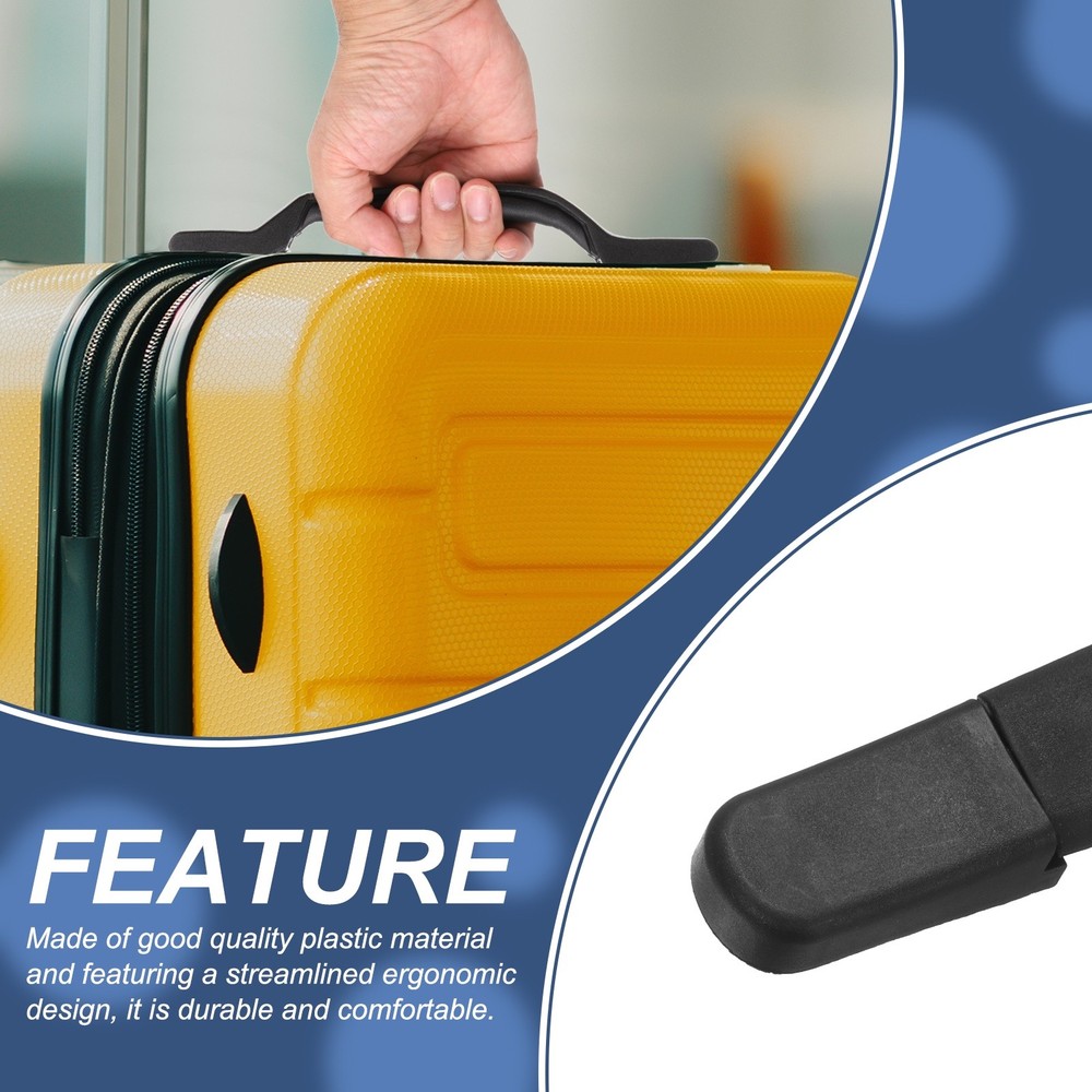 Luggage Handle 7.68" x 1.18" (L x W) Plastic Pull Handle Grip Replacement Black