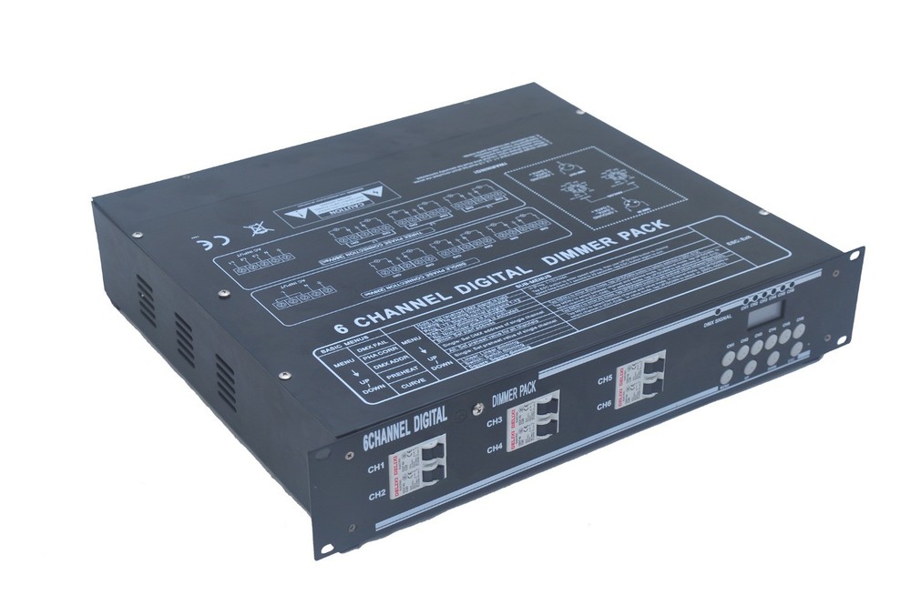 ​​High-Performance​​ 6 Channel Dmx512 Digital Dimmer Pack for Stage Lighting