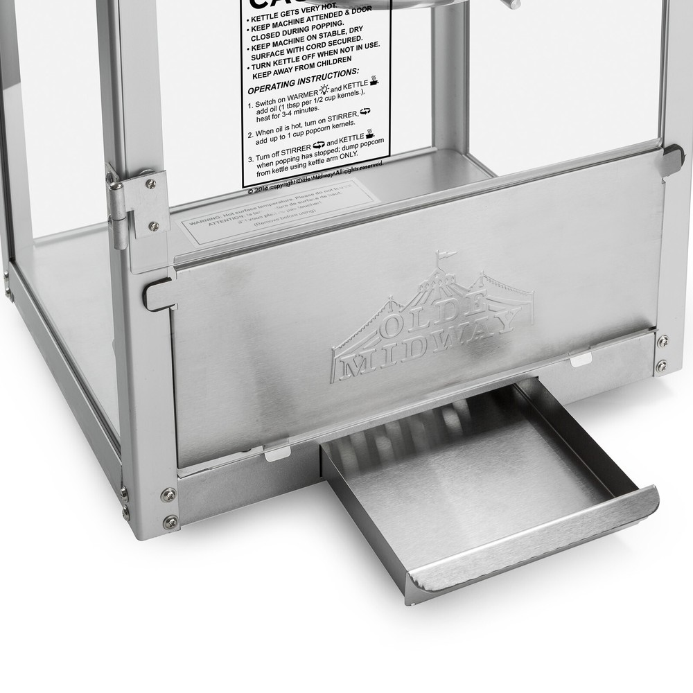 Bar Style Popcorn Machine Maker Popper with 6-Ounce Kettle