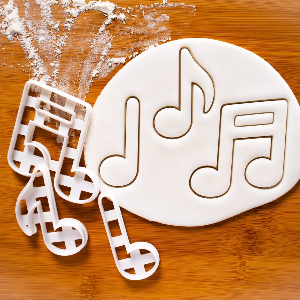Treble Clef & Musical Notes Cookie Cutters Set - music note teacher choir sing