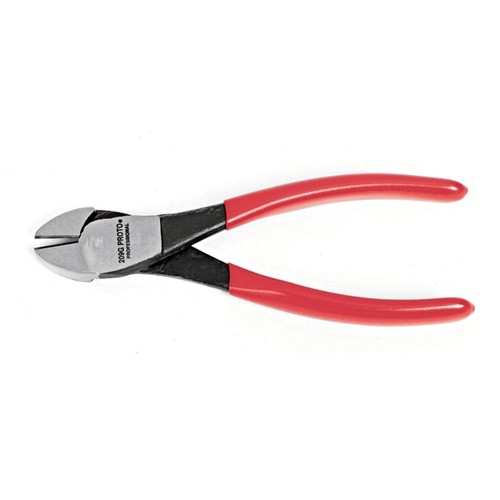 Proto J210G Diagonal Pliers With Grip Induction Hardened Cutting Edge