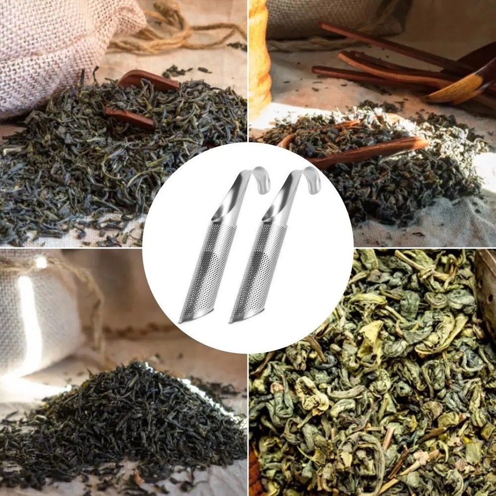 Stainless Steel Tea Infuser Spoon Long Handle Portable Tea Filter Brewer