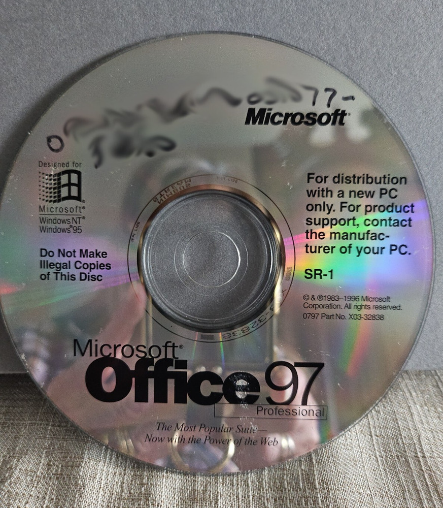Microsoft Office 97 Professional Edition with CD Key
