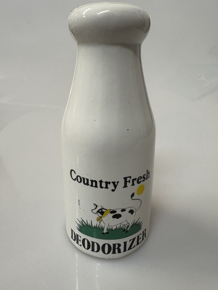 Refrigerator Deodorizer Milk Shaped Pottery Country Fresh Deodorizer 5.75”