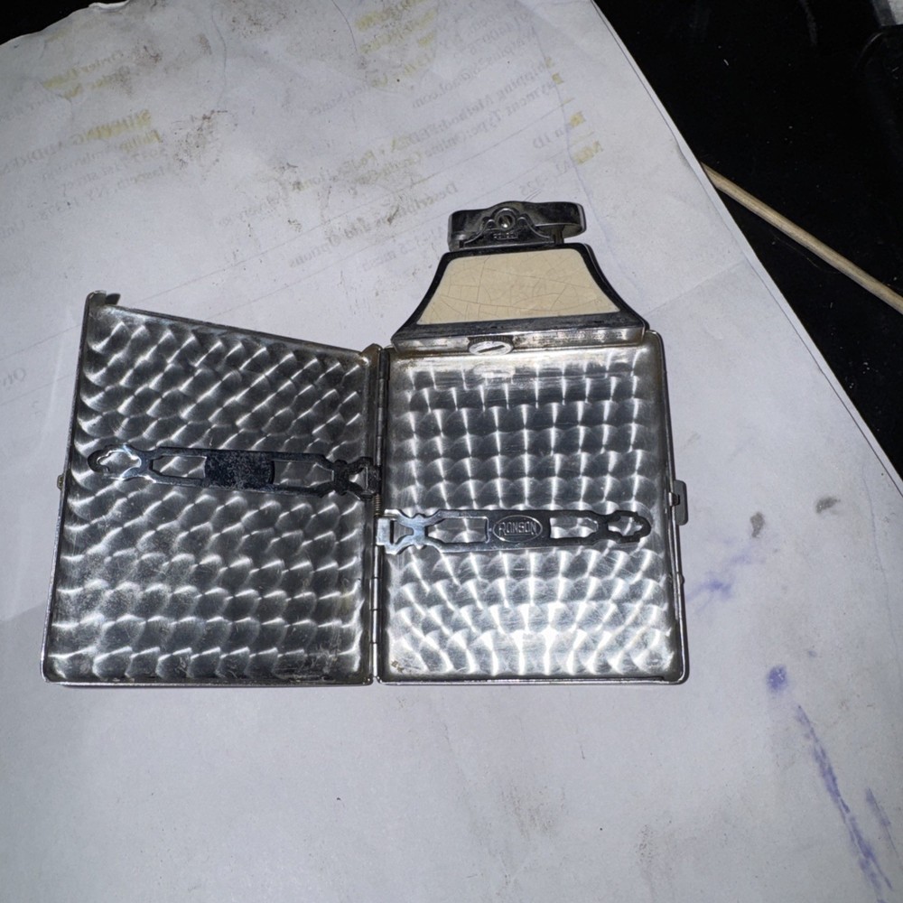 Vintage Mid Century Ronson Cigarette Case Lighter