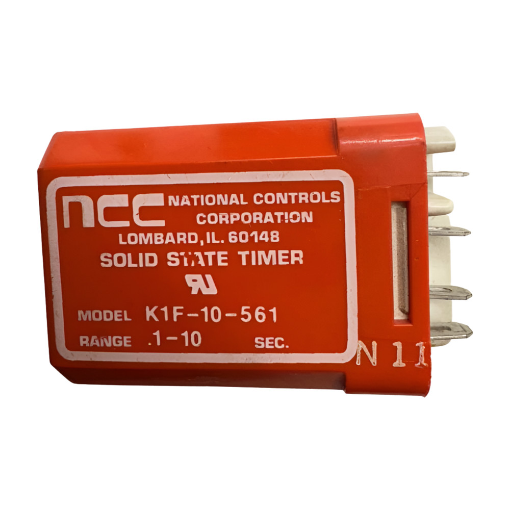 National Controls K1F-10-561 Solid State Timer, Range .1-10 sec. 10/6A, 150/300V