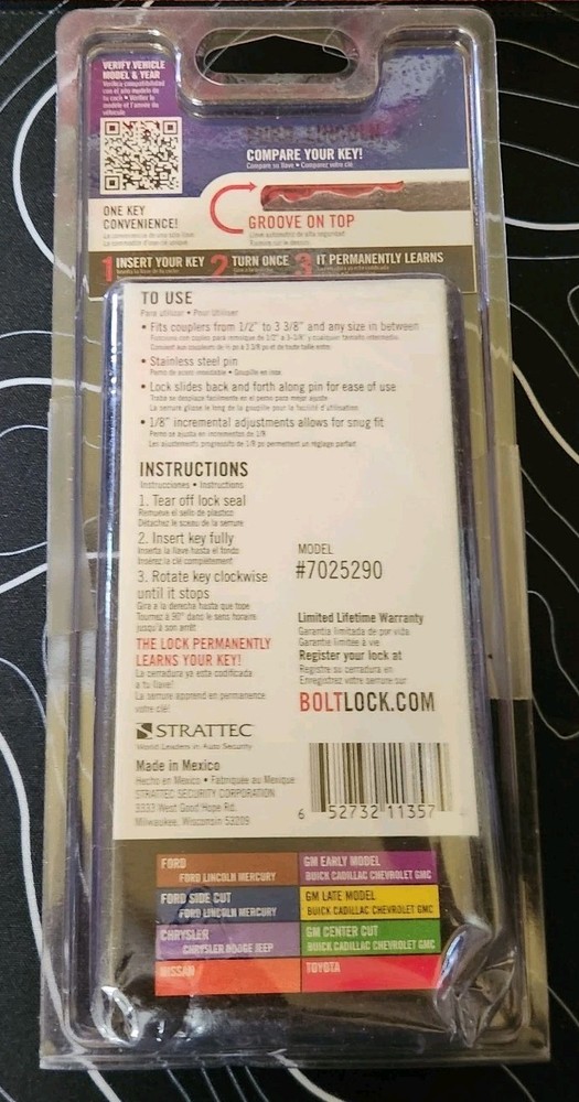 BOLT Lock 7025290 Coupler Pin Lock