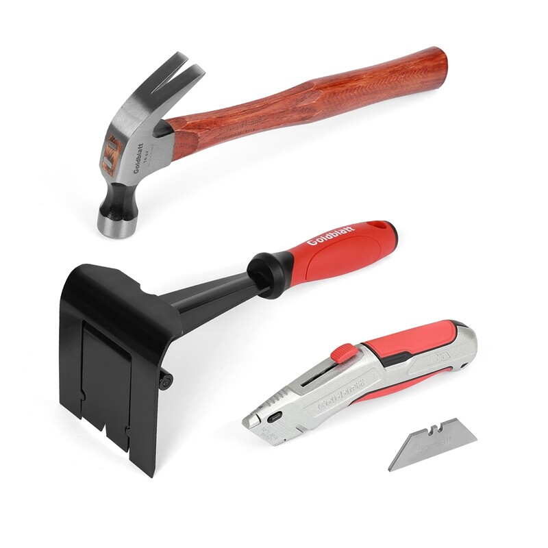 GOLDBLATT Molding Remover Tools Set Multi-tool Retractable Utility Knife Hammers
