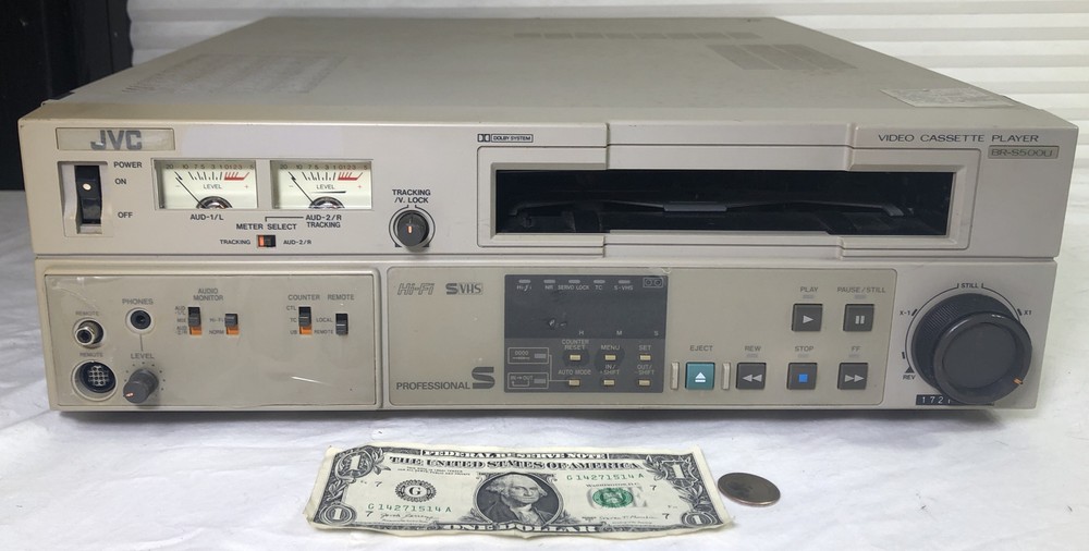 JVC Model BR-S500U Super VCR Player Editing Deck