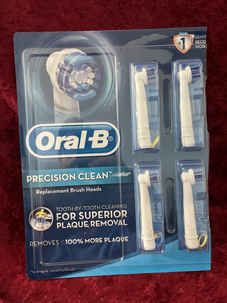 Oral B Precision Clean by Braun, qty 4,open box