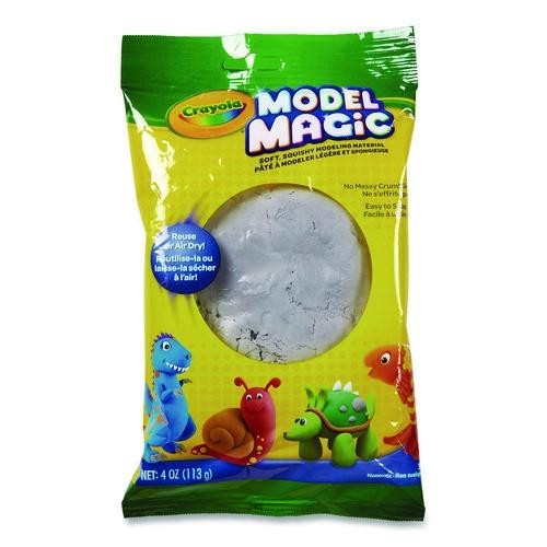 Crayola Model Magic Modeling Compound, Gray, 4 oz Pack
