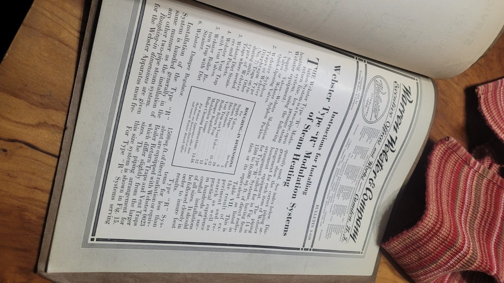 Antique Plumbing Steamfitter Heating Warren Webster