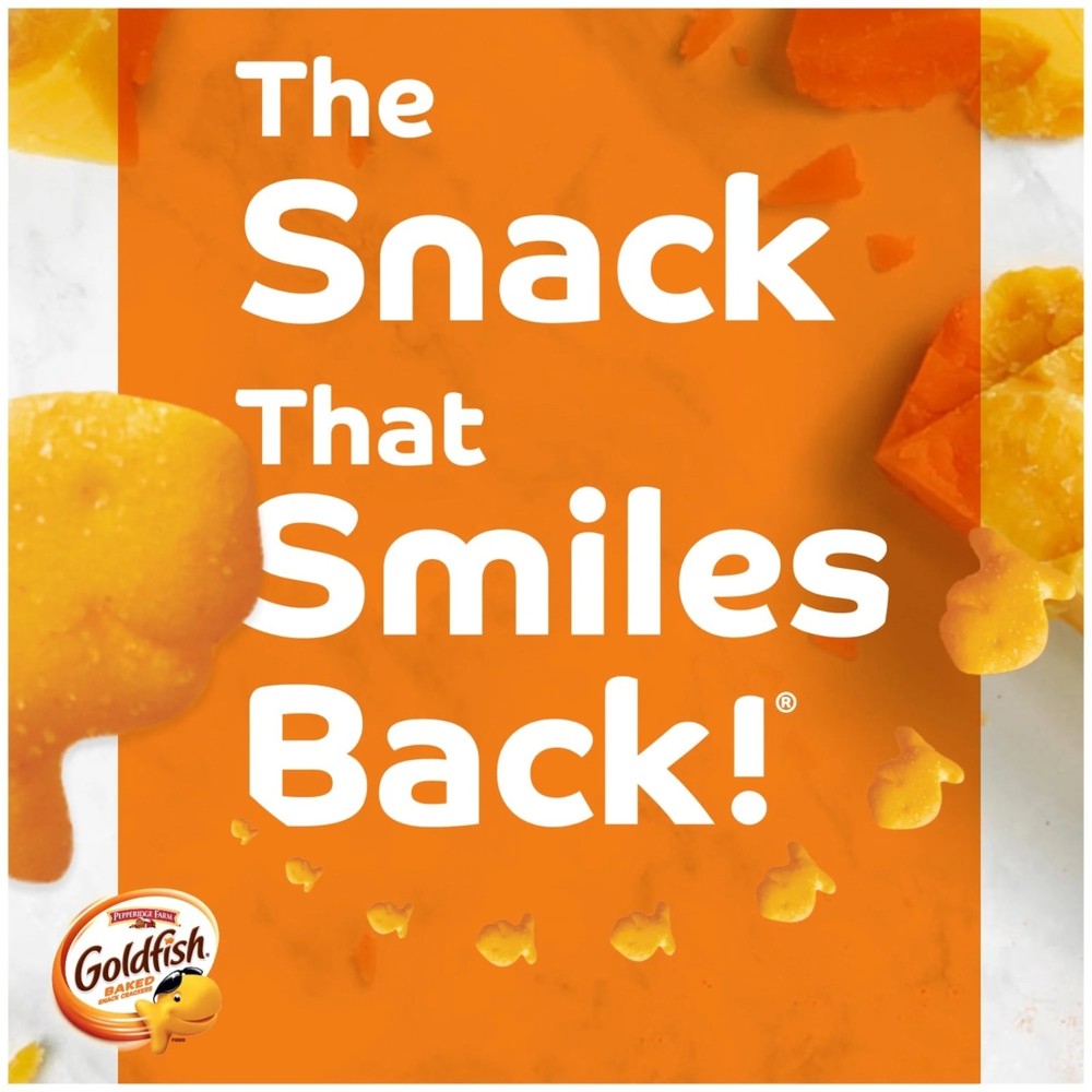 Goldfish Cheddar Crackers, Snack Pack, 1 oz, 30 Count Multi Pack Box.