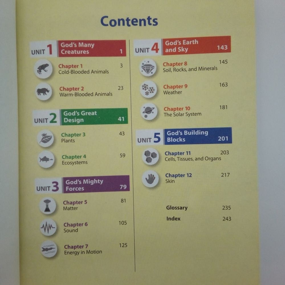 Bob Jones University Science 3 Third Edition 4 Textbooks Collection BJU Press