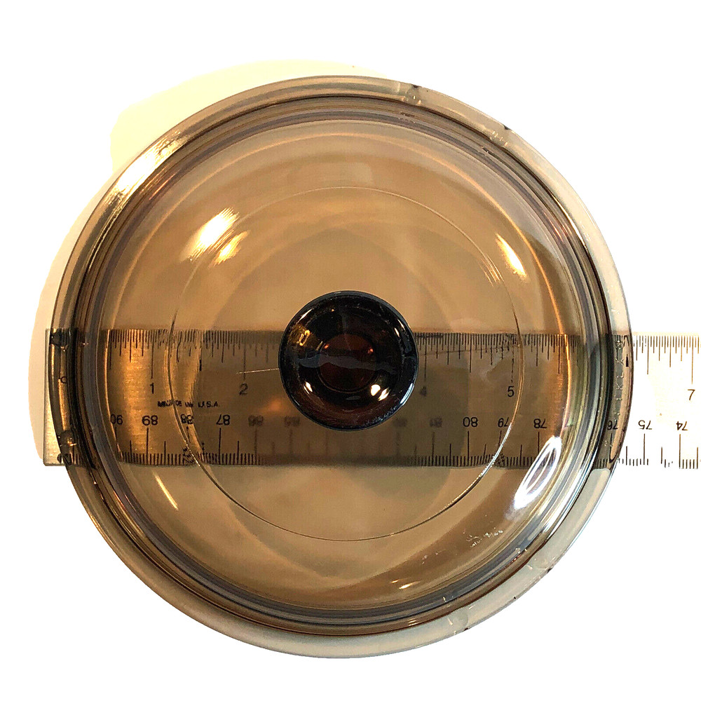 Corning Ware Lid Pyrex Visions Amber Replacement 6.75" V-1-C.  GUC