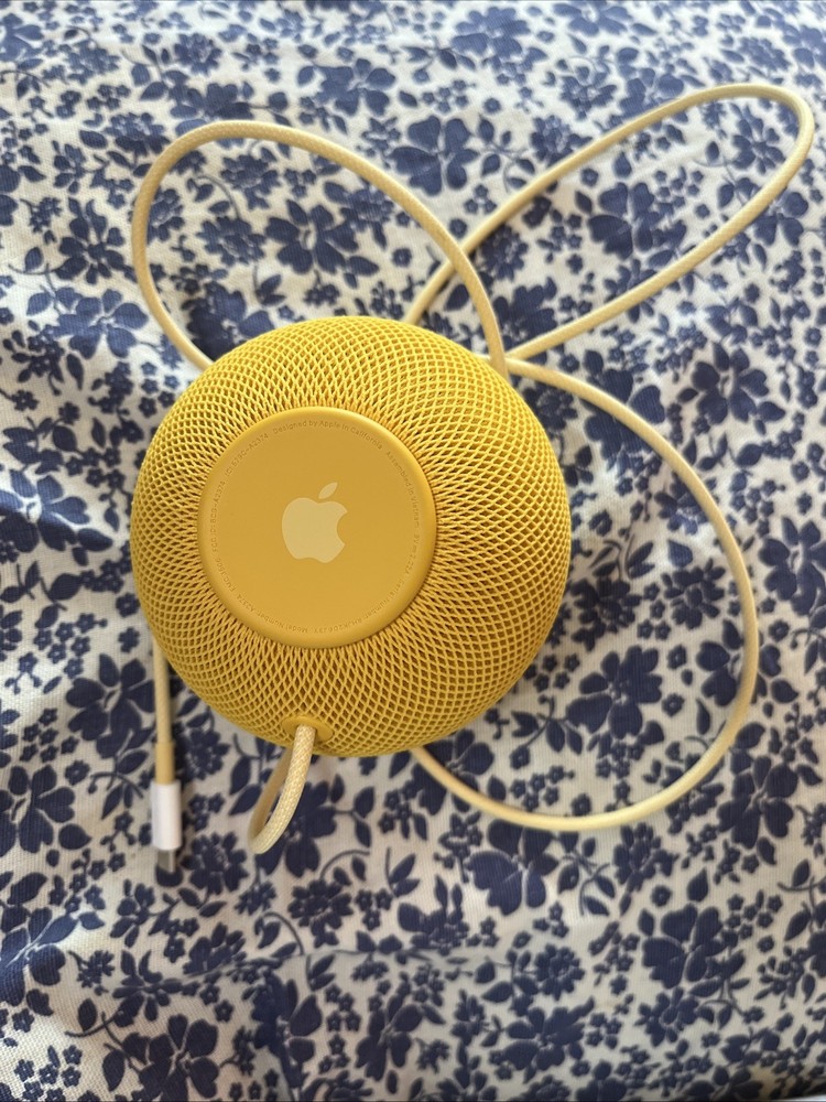 Apple HomePod Mini A2374 Yellow Bluetooth Integration Spherical Smart Speaker