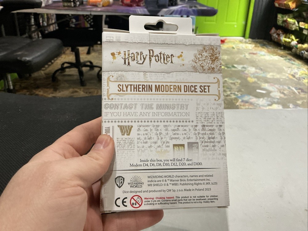 Harry Potter Slytherin Modern Dice Green