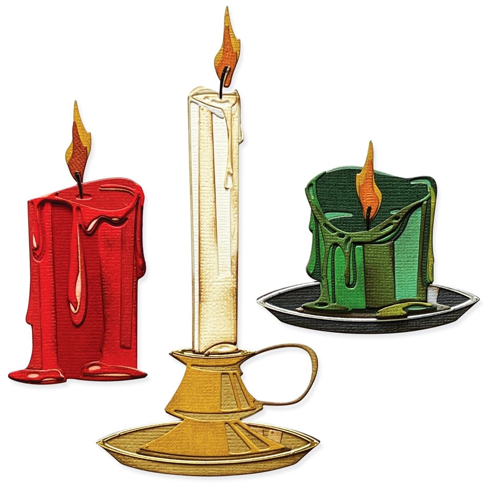 Sizzix Thinlits Colorize Candle Shop 23pc #666331 Retail $34.99 Tim Holtz NEW