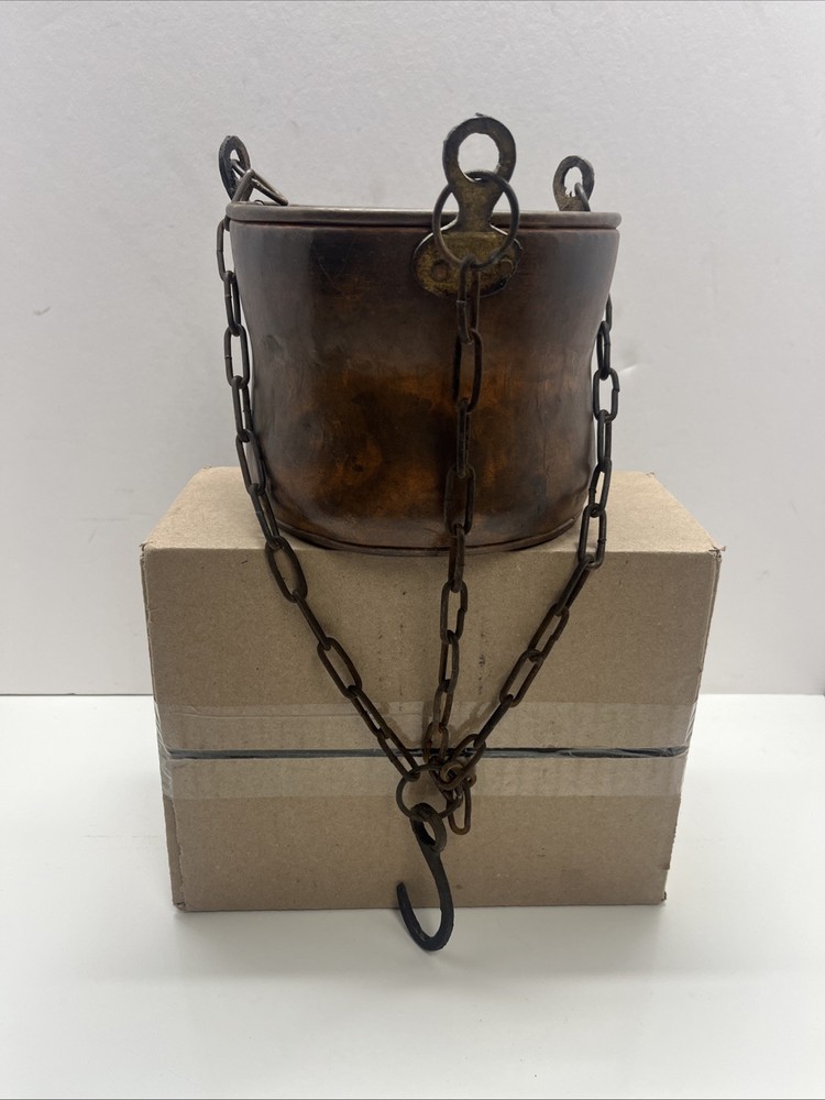 Antique Copper Hanging Pot
