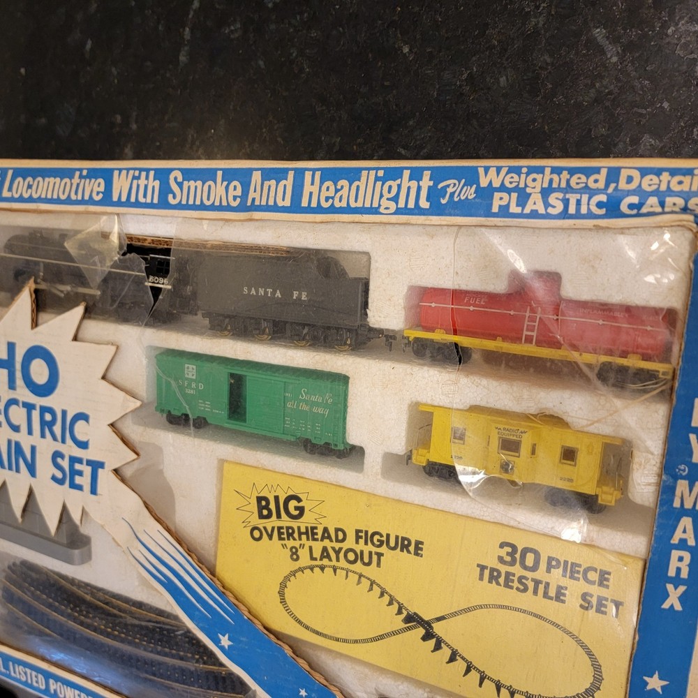 Marx Train Set Postwar Steam Freight HO Electric Train Set #79537