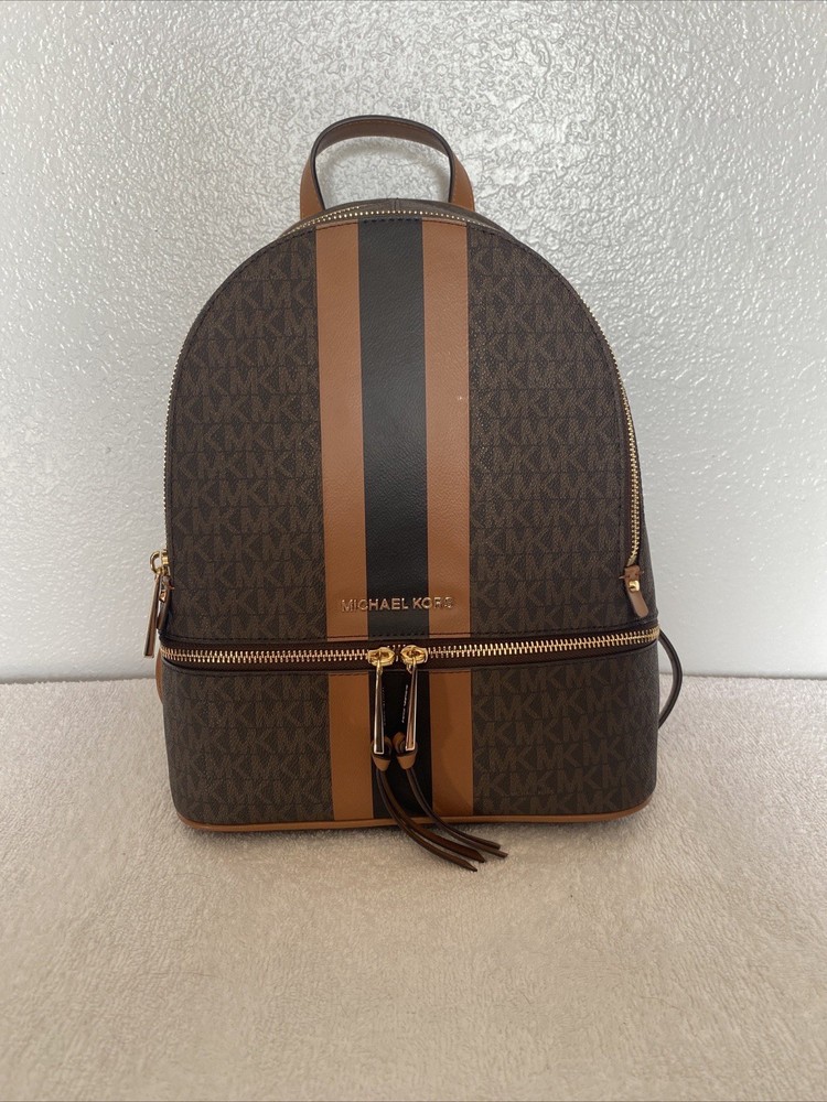 NWT Michael Kors Rhea Backpack- Medium Size- Brown