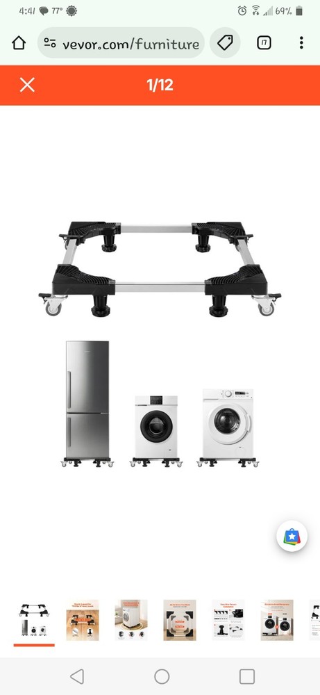 Furniture Dolly, 1100 Lbs Load Capacity