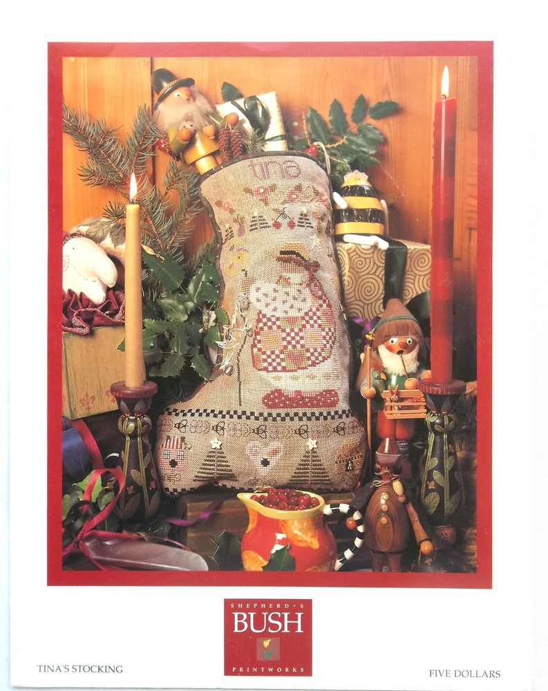 Shepherd's Bush Cross Stitch Pattern Leaflet: TINA'S STOCKING