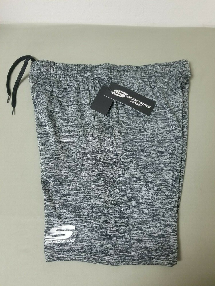 New Mens Skechers Sport Drawstring Athletic Shorts.