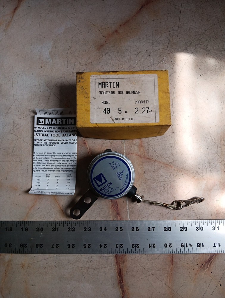 MARTIN MODEL 40 INDUSTRIAL TOOL BALANCER 5 POUND - NEW