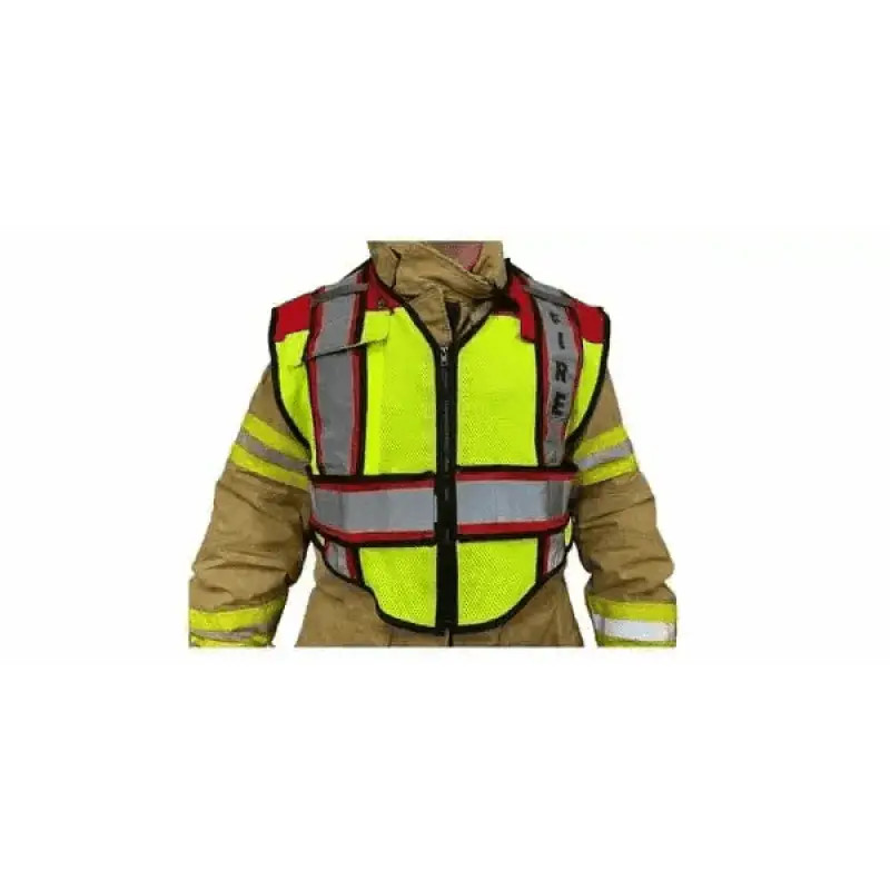 ULTRABRIGHT RED-FIRE PUBLIC SAFETY VEST