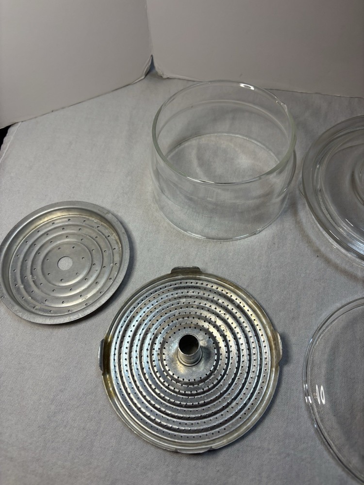 Vintage PYREX Glass 6 Cup Coffee Pot Percolator 7756 Complete set