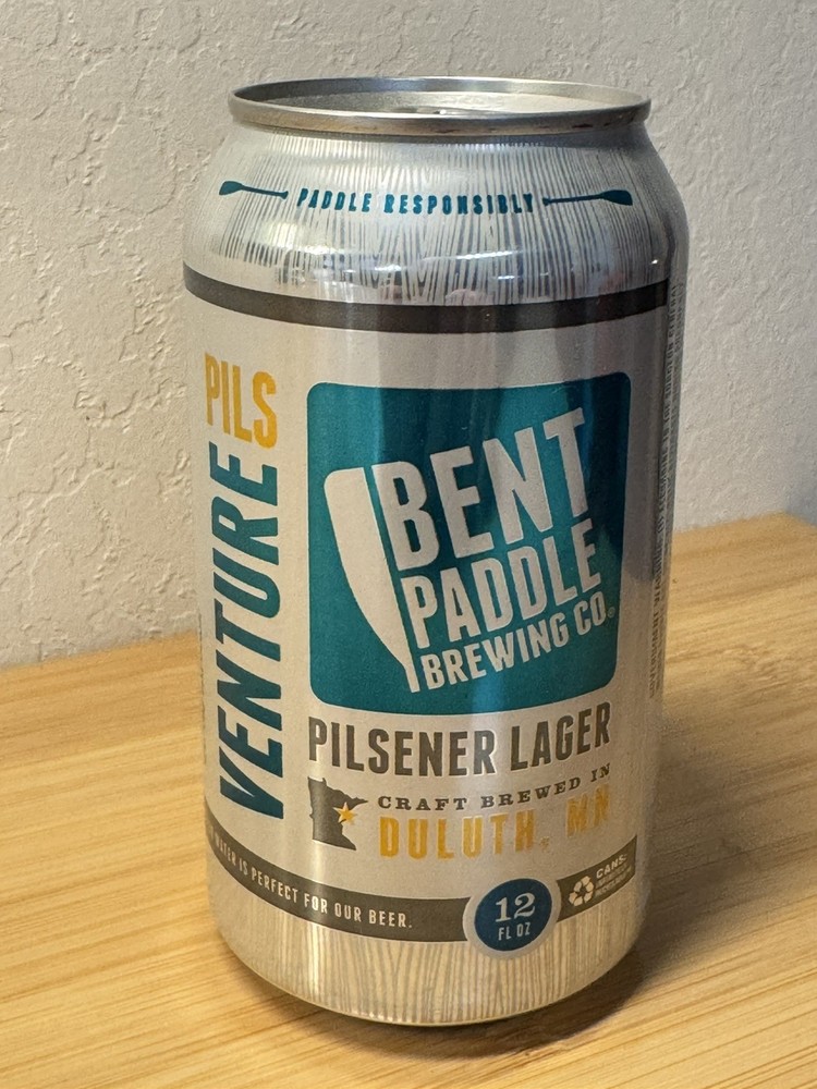 Bent Paddle Venture Pils - Empty Beer Can Bottom Opened - Duluth