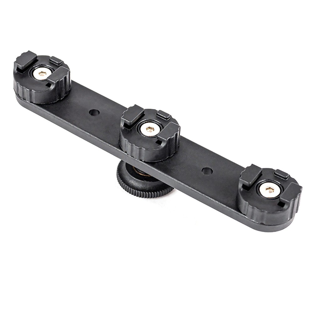 Triple Mount Bracket for Fill Light Bracket Mount Adapter Holder For Camera