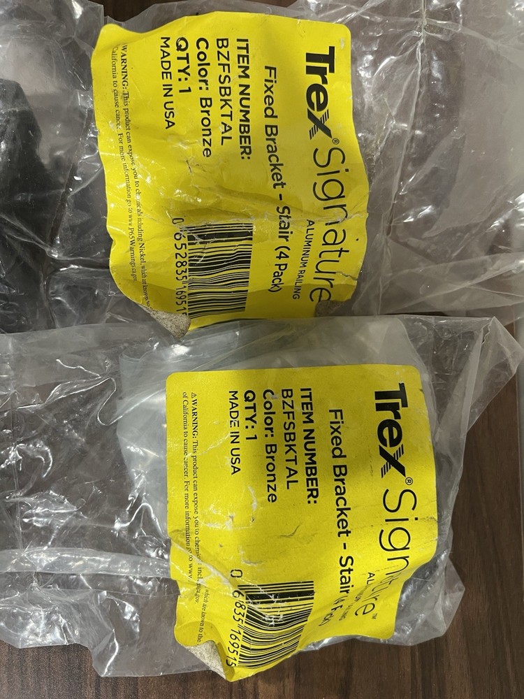 Trex decking Fixed bracket Stair (4pack) X 2 8 Total Bronze Color