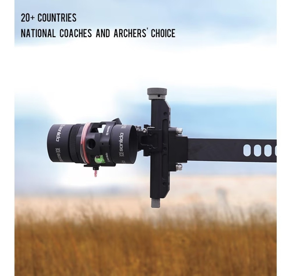 Sanlida Archery Hero10 Advanced Target Compound Bow Sight Scope with 8X