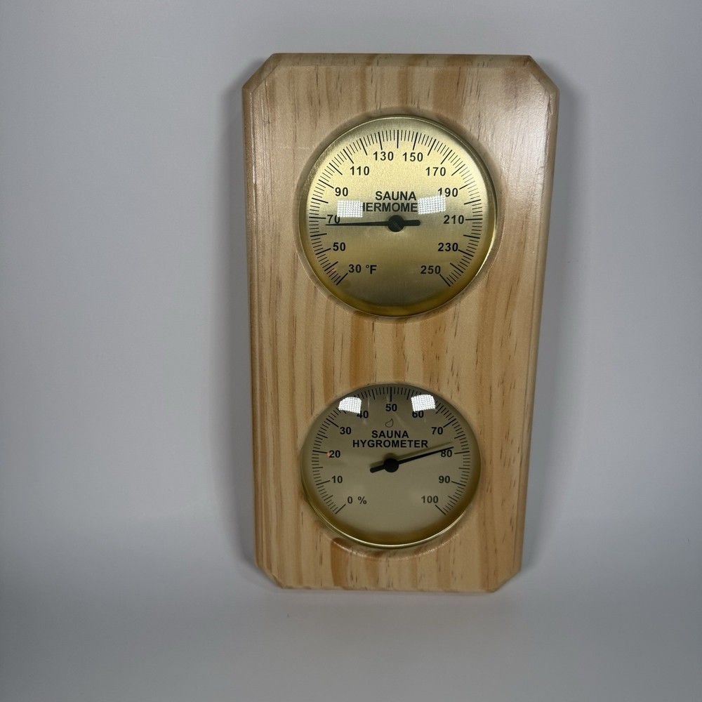 Sauna Thermometer/Hygrometer - Vertical