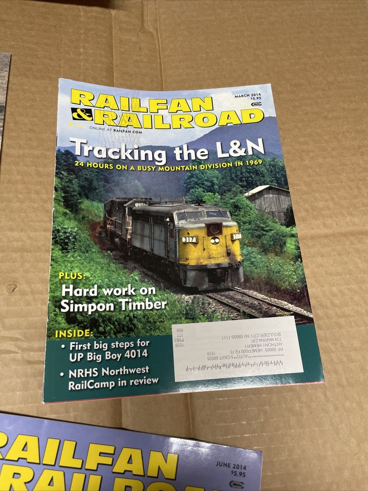 8 issues -Year 2014 RAILFAN & RAILROAD magazines Volume 33 issues 1-12