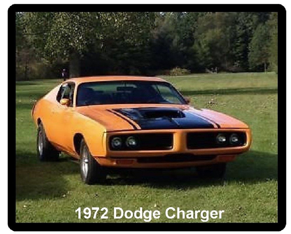 1972 Dodge Charger Refrigerator Magnet