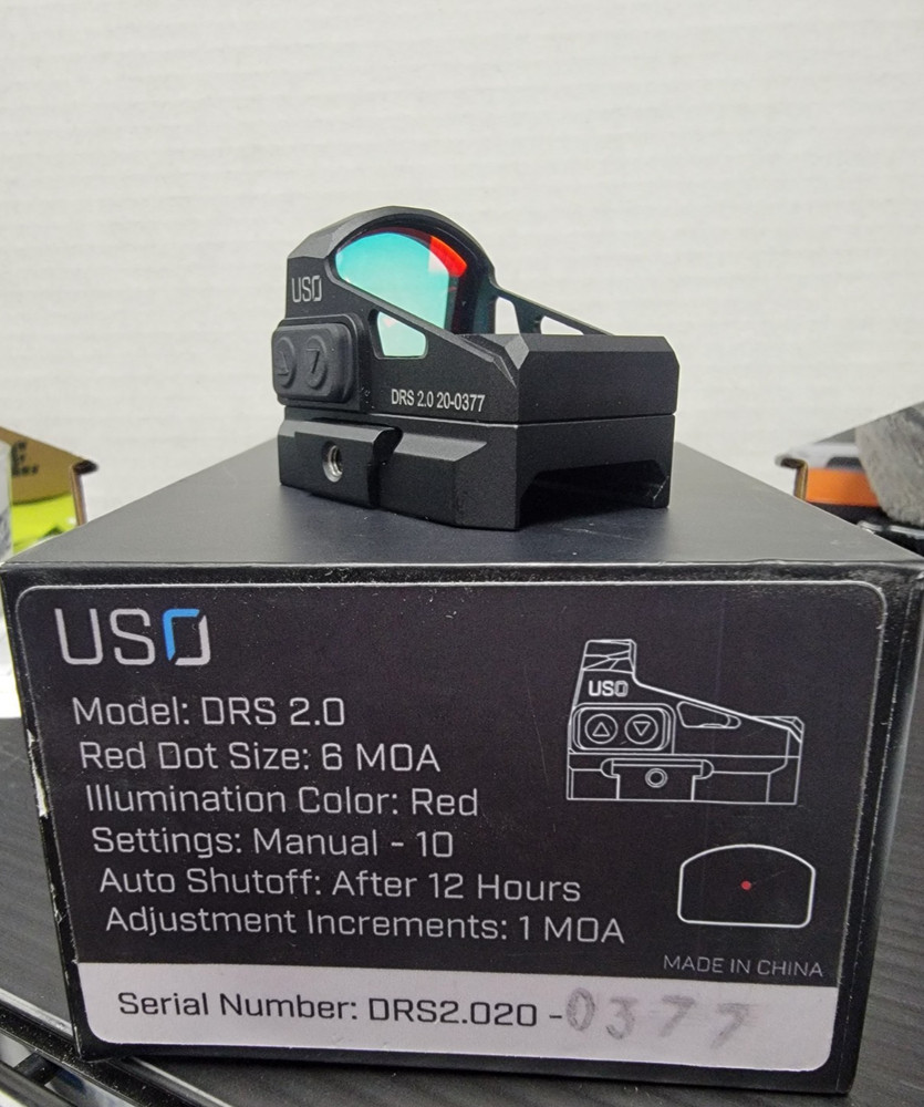U.S. Optics DRS 2.0 Red Dot Sight - 6 MOA