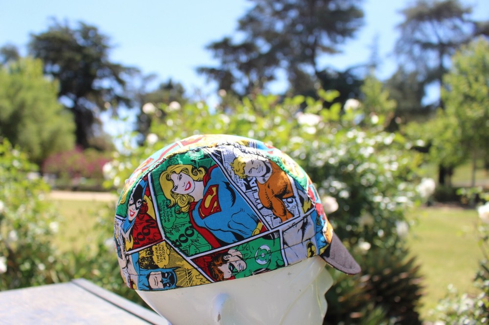 CYCLING CAP COMICS HANDMADE IN USA, S M L