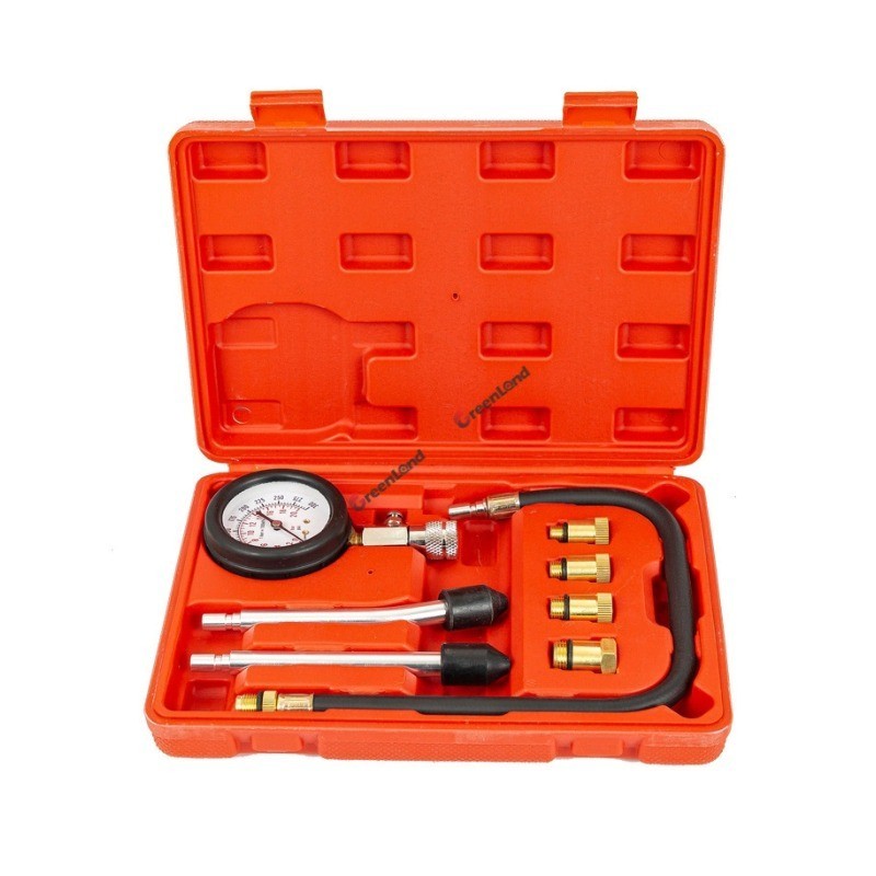 Small Engine Cylinder Compression Gauge Tester Kit Gas Diagnostic Tester Set