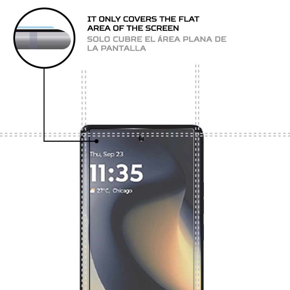 ANTISHOCK Screen protector for motorola edge 2024