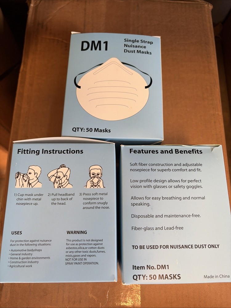 DM1 Single Strap Nuisance Dust Masks