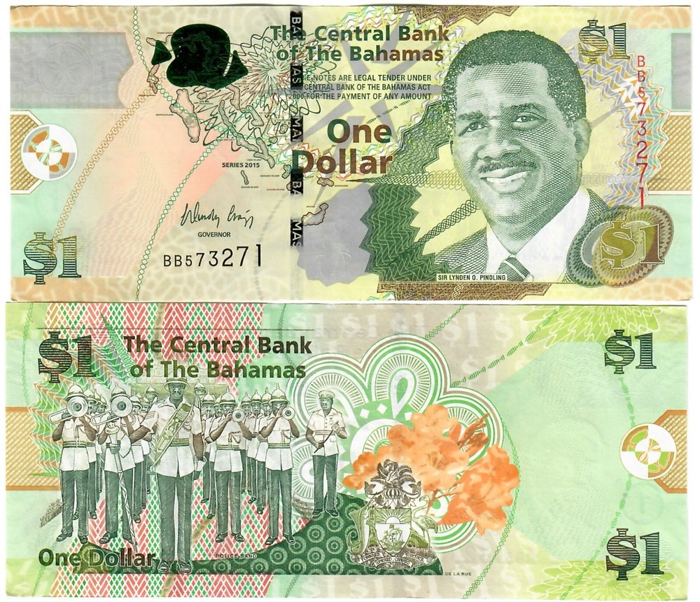 Bahamas 1 Dollar 2015 EF "Craigg"