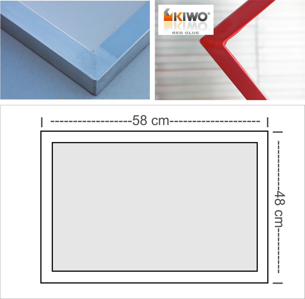 58 x 48 cm Screen printing frame 77T Silk screenprinting Textile Mesh Aluminium