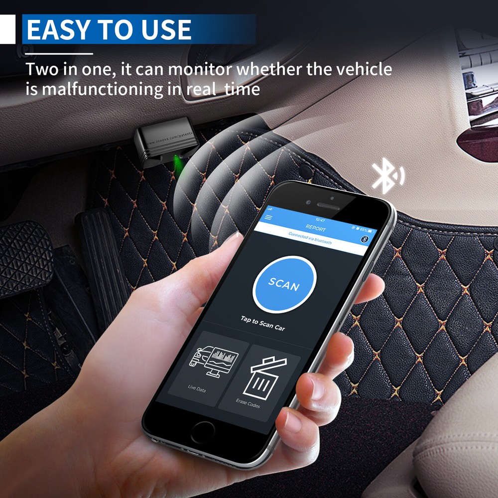 INNOVA 6000 OBD2 Scanner All System Diagnostic TPMS Reset Code Reader For Ford