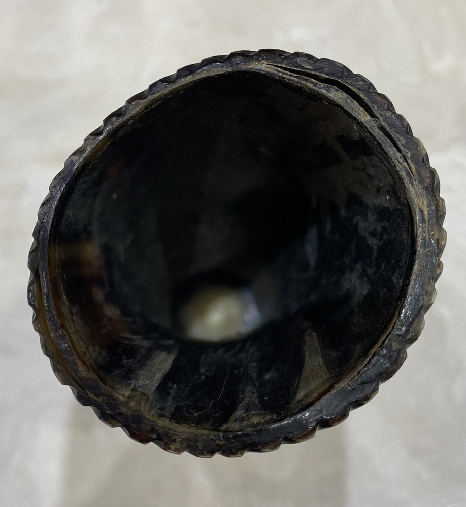 Africa Senegal Carved Horn Cup