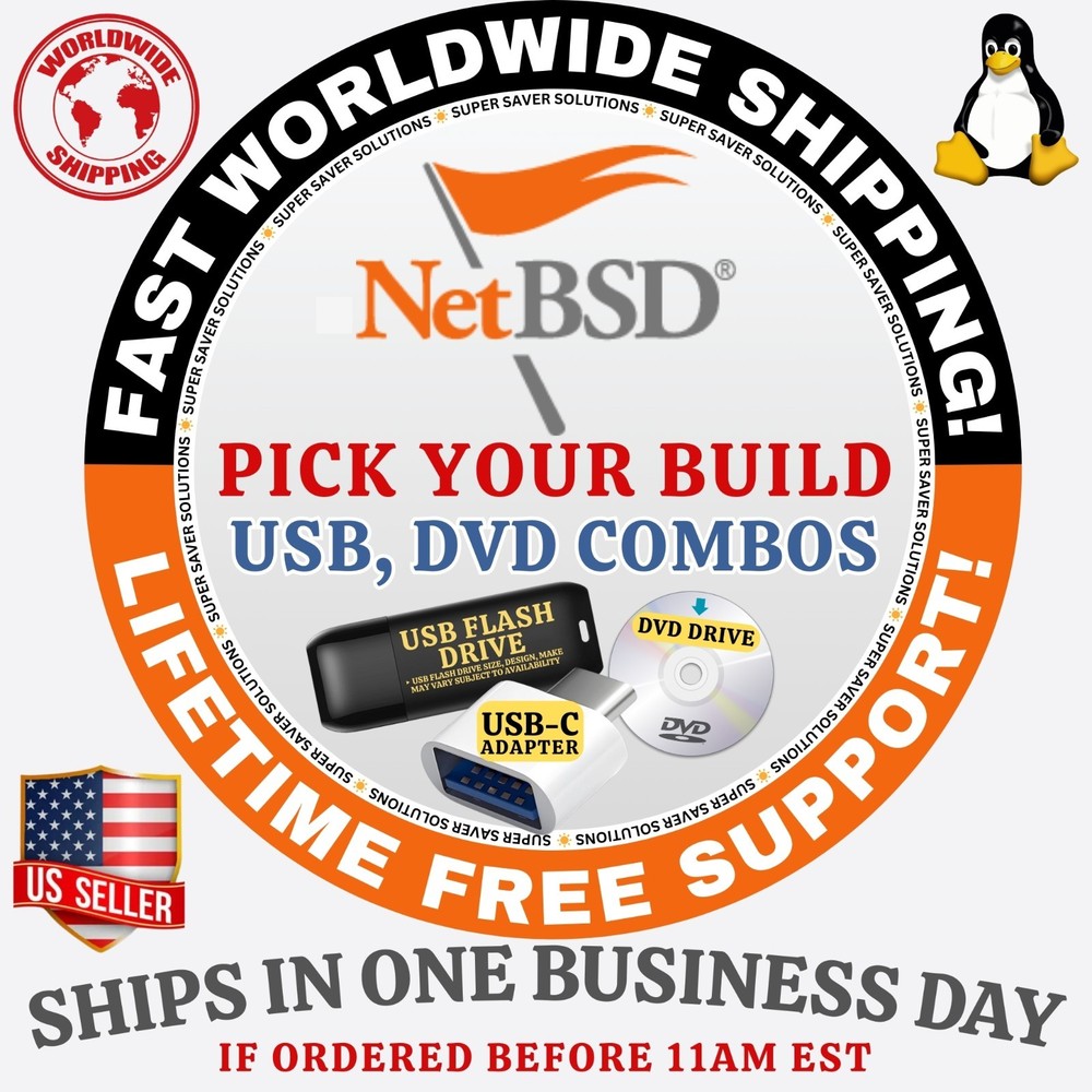 NetBSD LINUX OS | LATEST ISO BUILDS | DVD, USB | AMD64 | 64-BIT VERSION