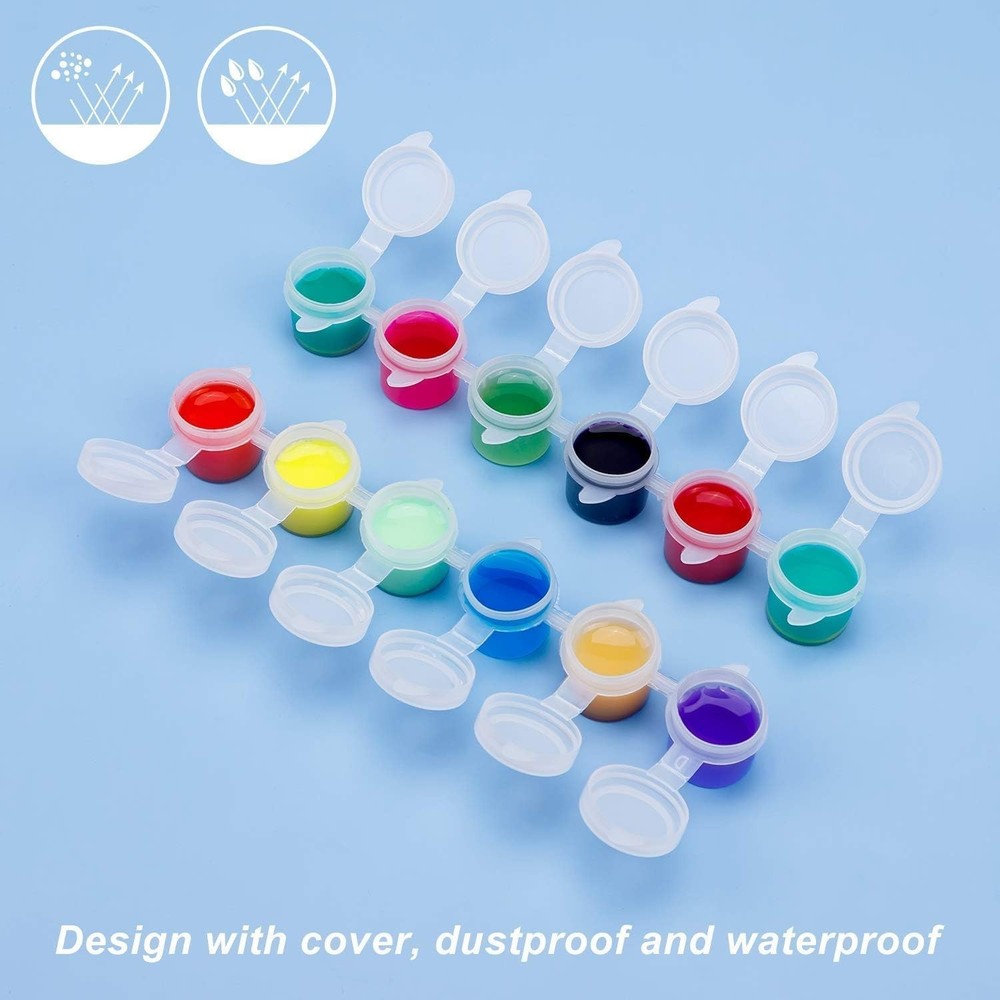 150 White Glossy Paint Pot Containers