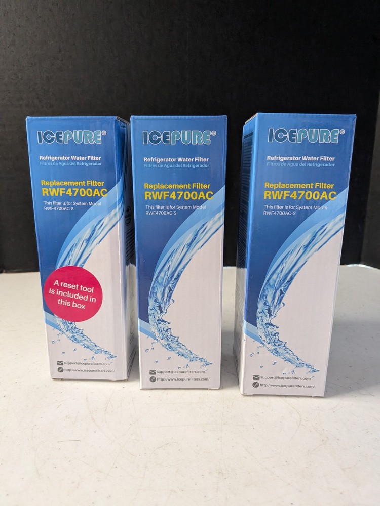 Three refrigerator water filter RWF4700AC Icepure